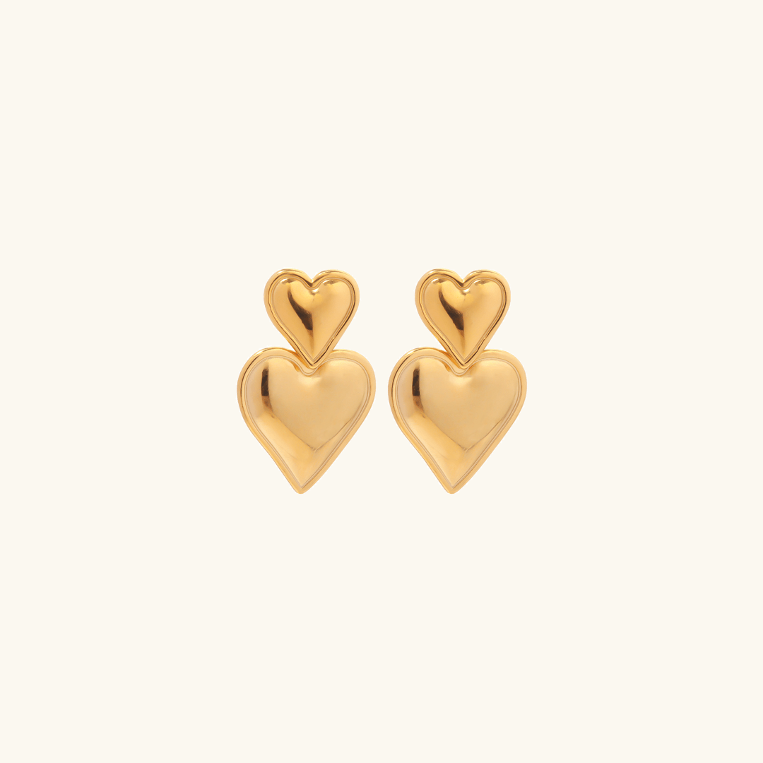 Mimi Femme Earrings Zoey Gold Heart Earrings