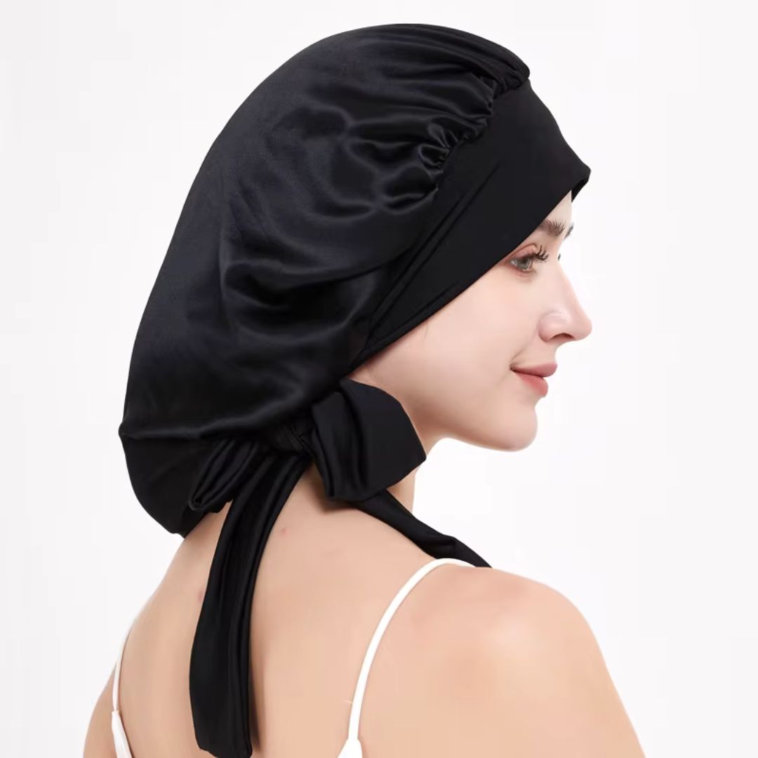 Mimi Femme Hair Accessories Mimi Silk Bonnet – 100% Mulberry Silk Sleep Cap for Frizz-Free, Healthy Hair