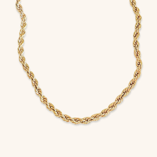 Mimi Femme Necklaces Anastasia Rope Chain Gold Necklace