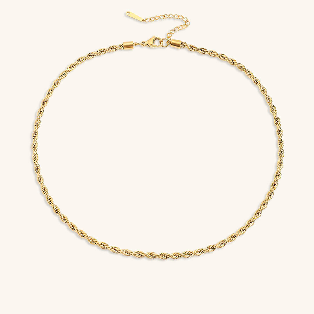 Mimi Femme Necklaces Anastasia Rope Chain Gold Necklace