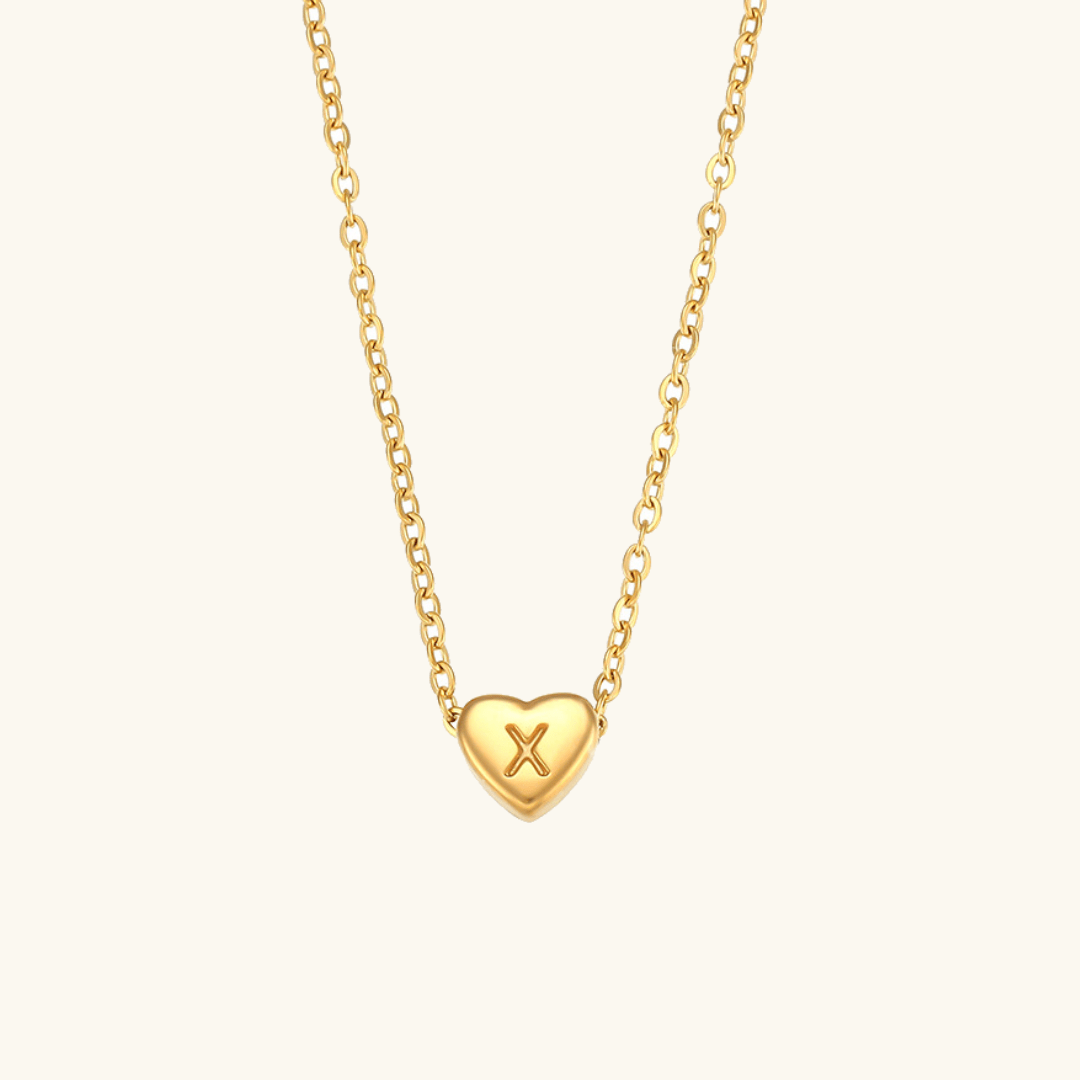 Mimi Femme Necklaces Arabesque Initial Gold Necklace