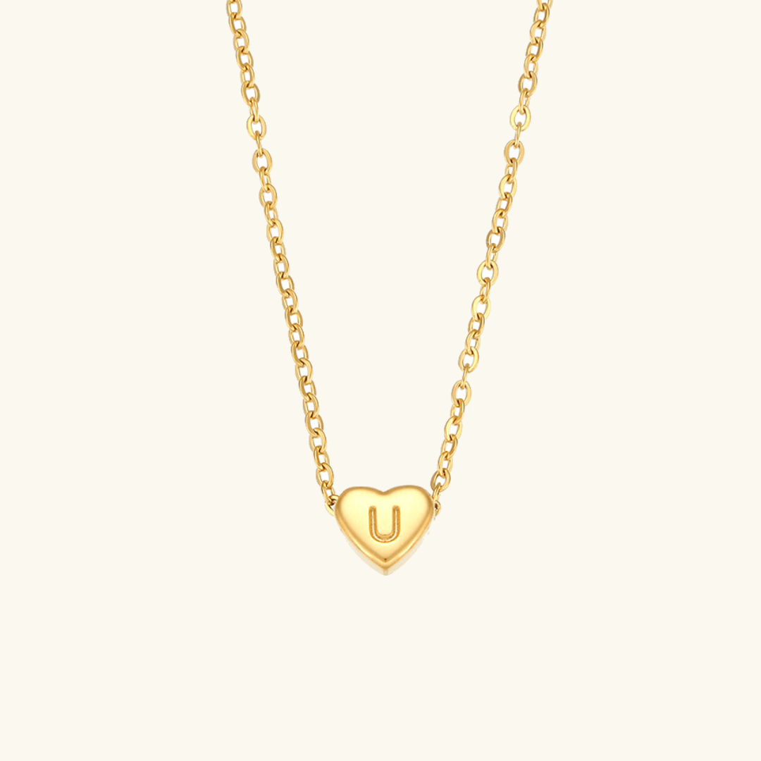 Mimi Femme Necklaces Arabesque Initial Gold Necklace