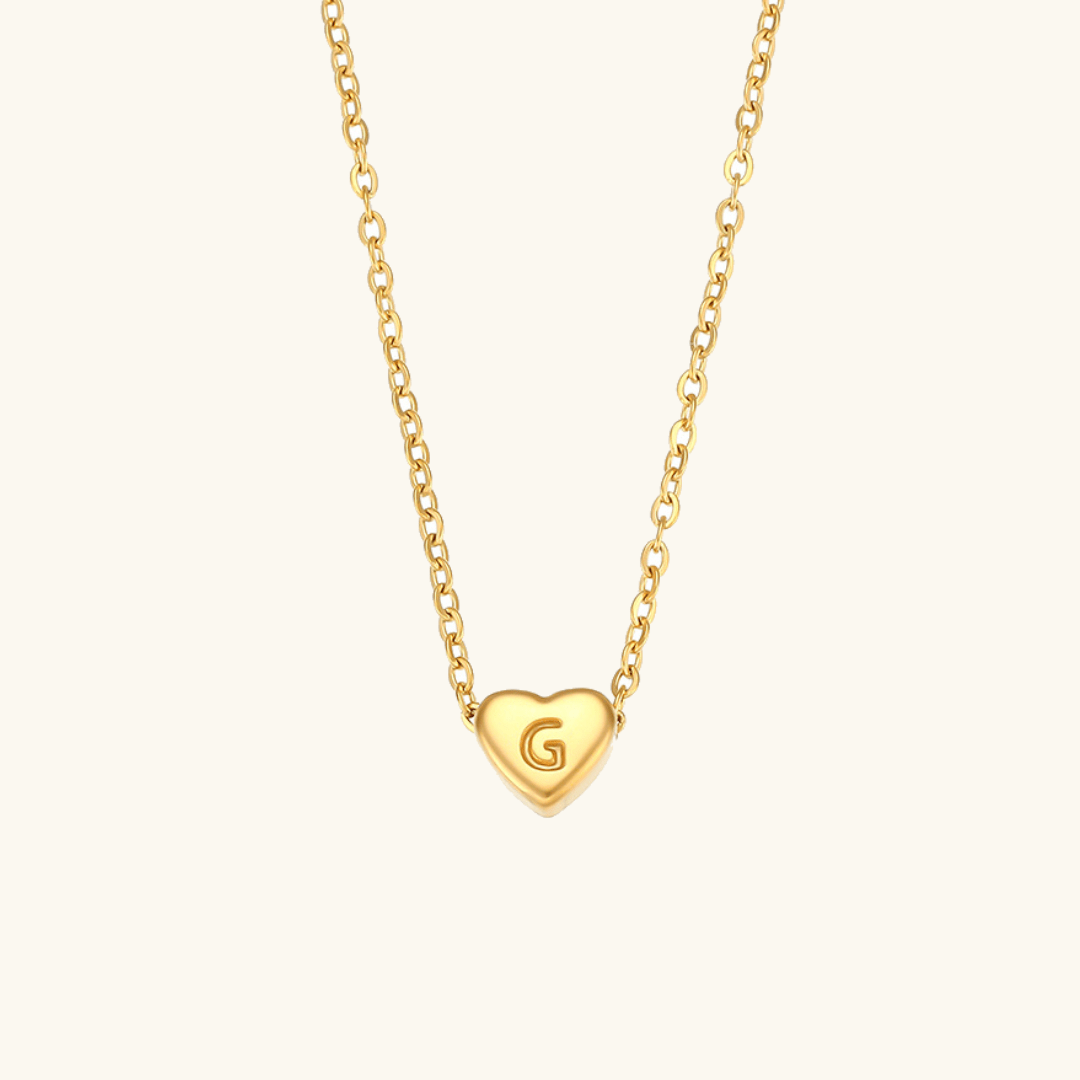 Mimi Femme Necklaces Arabesque Initial Gold Necklace