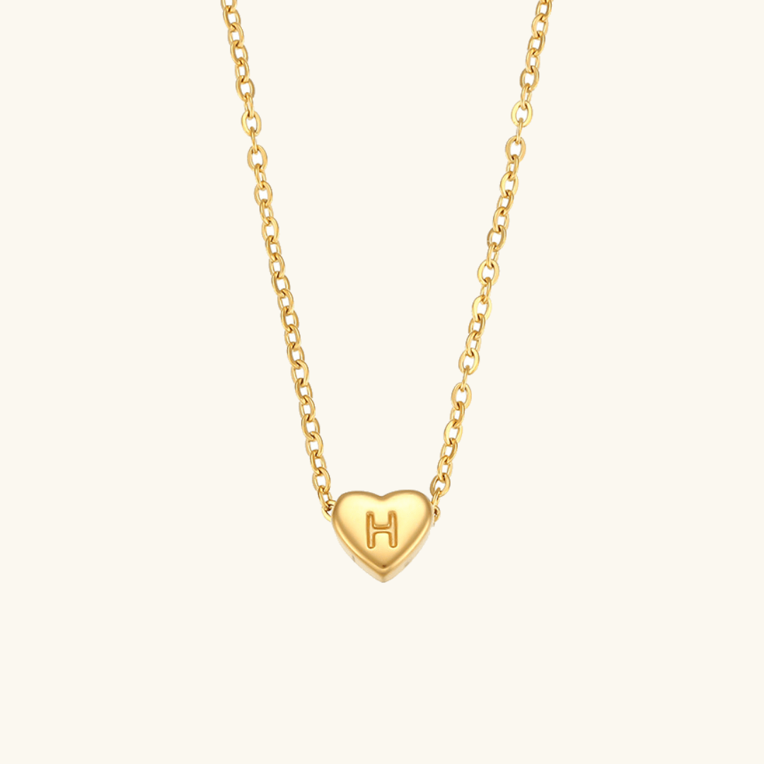 Mimi Femme Necklaces Arabesque Initial Gold Necklace