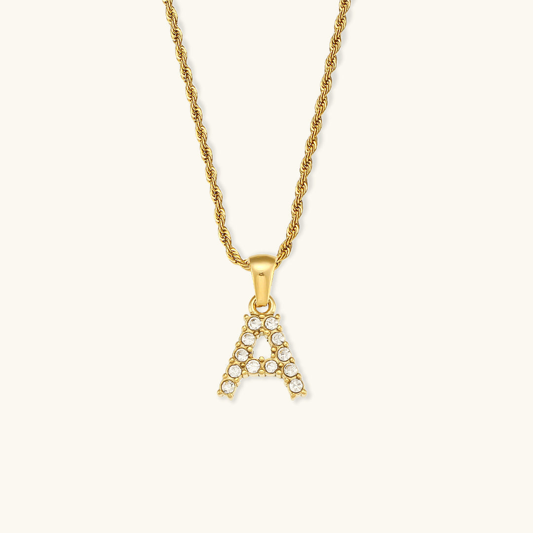 Mimi Femme Necklaces Celina Letter Initial Diamond Necklace