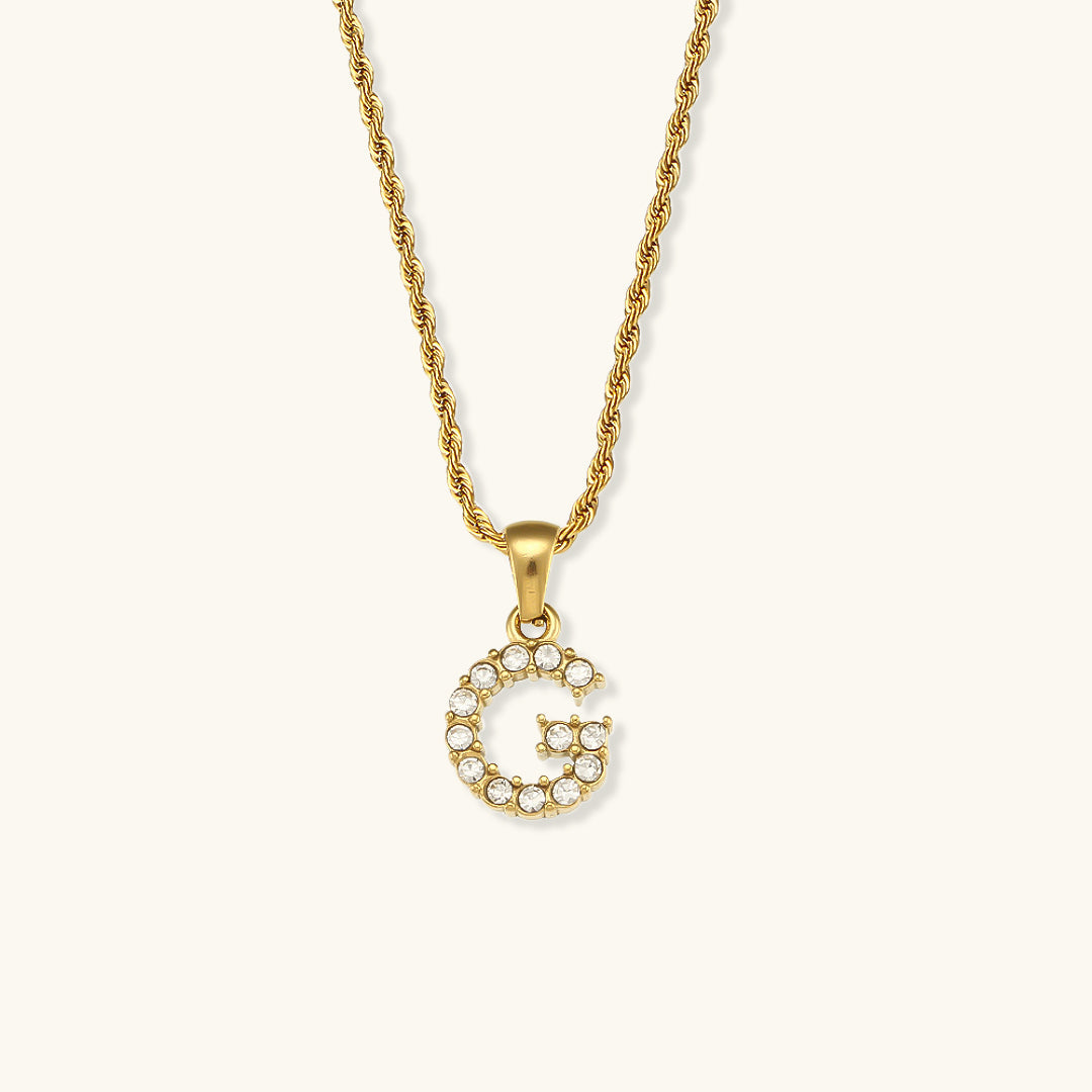 Mimi Femme Necklaces Celina Letter Initial Diamond Necklace