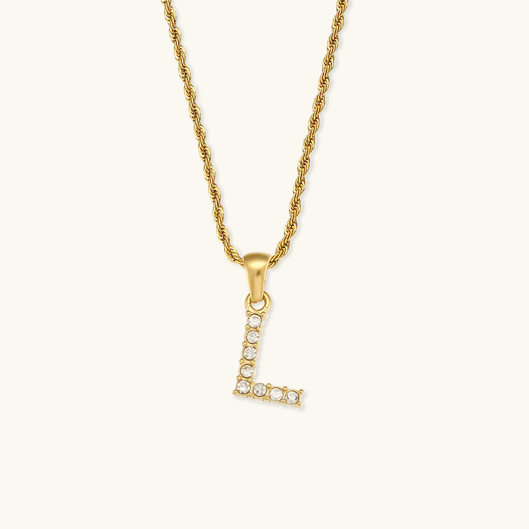 Mimi Femme Necklaces Celina Letter Initial Diamond Necklace