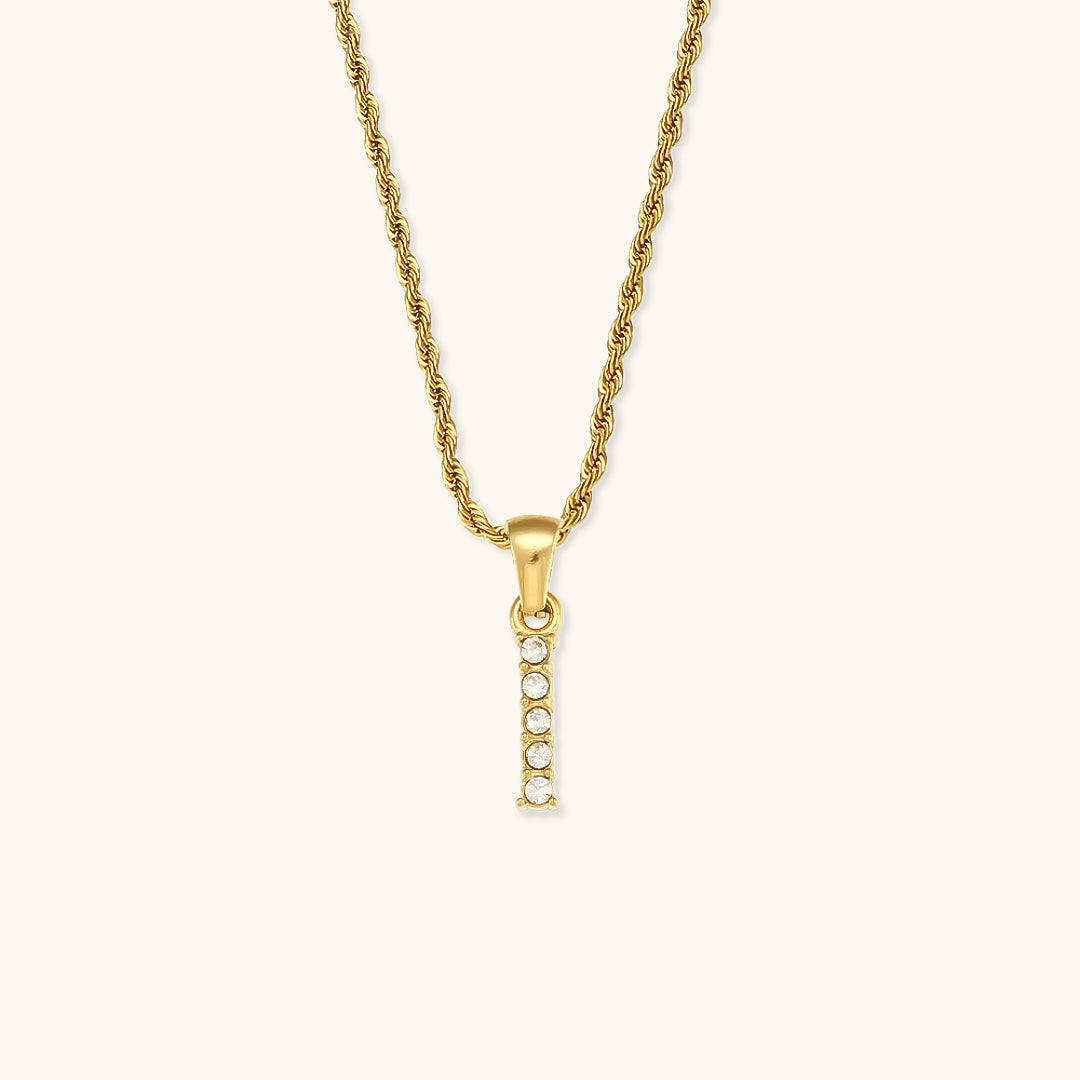 Mimi Femme Necklaces Celina Letter Initial Diamond Necklace