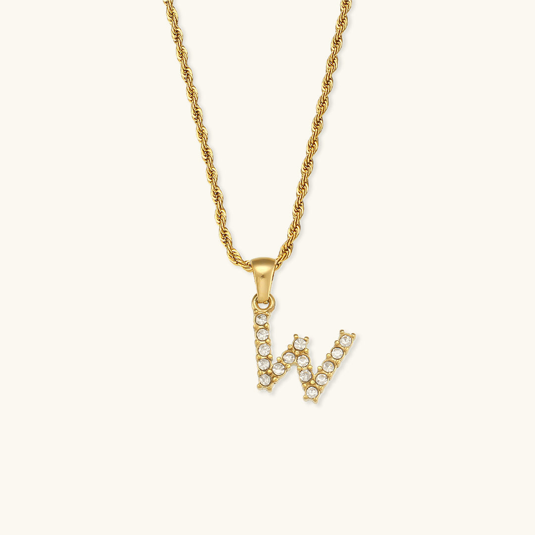 Mimi Femme Necklaces Celina Letter Initial Diamond Necklace