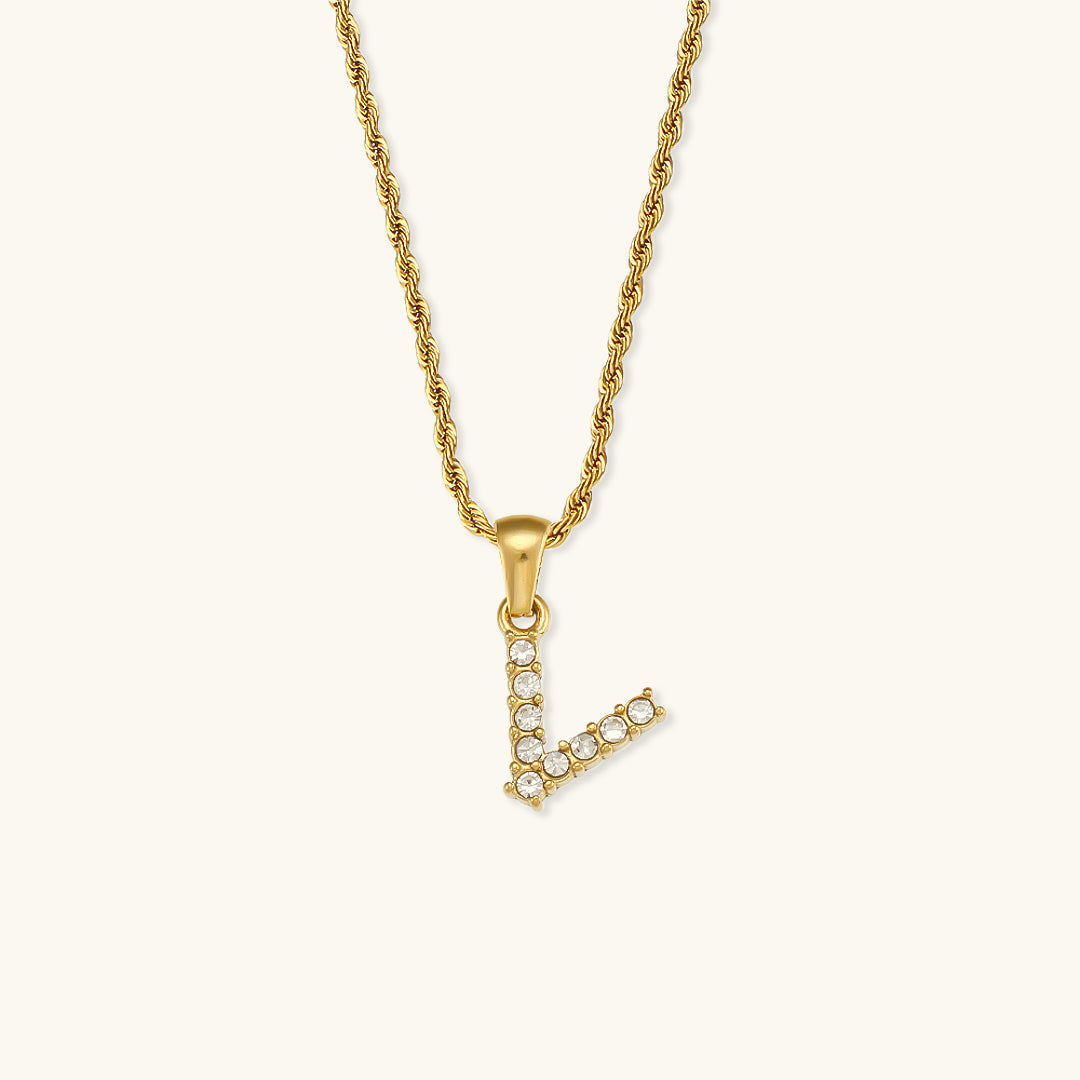 Mimi Femme Necklaces Celina Letter Initial Diamond Necklace