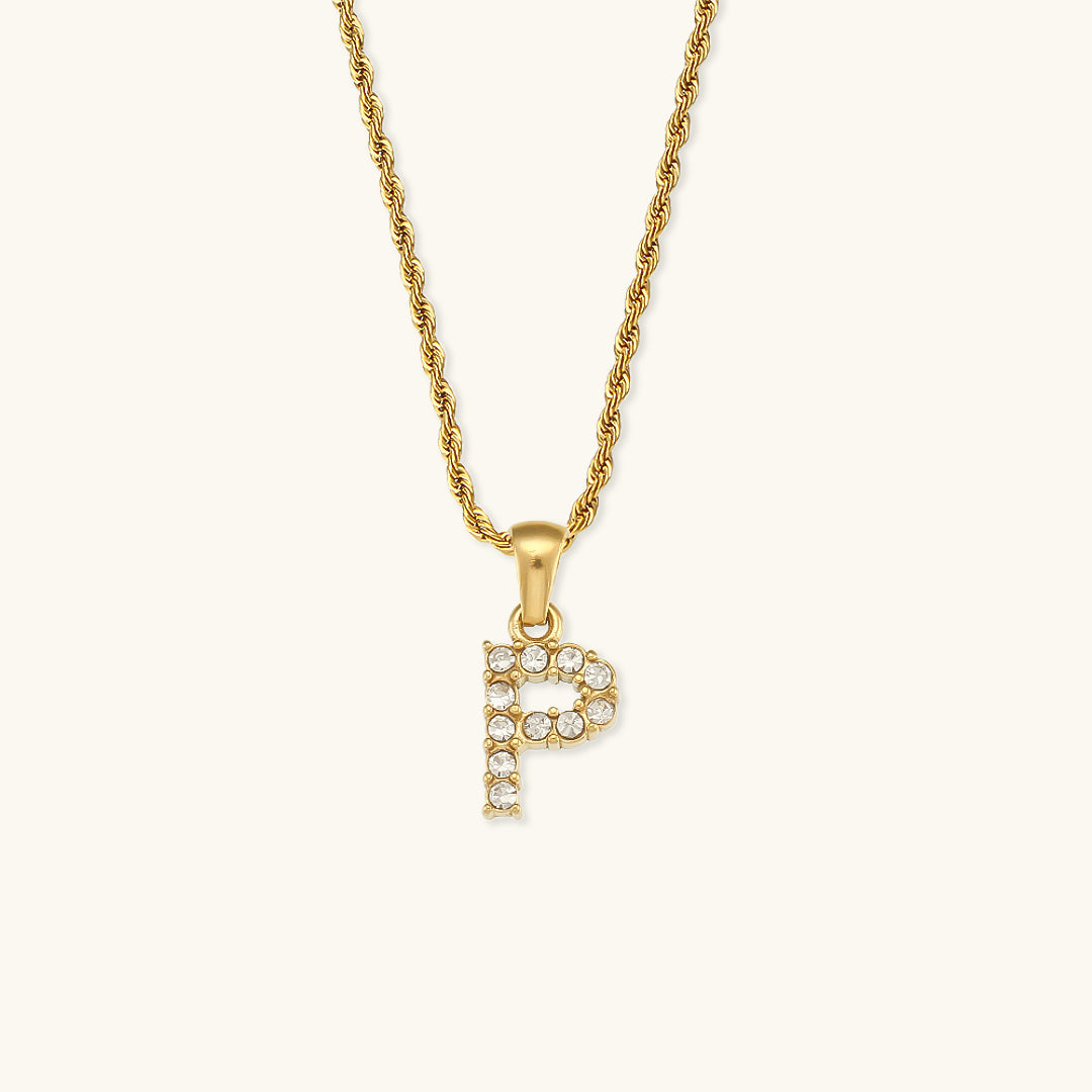 Mimi Femme Necklaces Celina Letter Initial Diamond Necklace