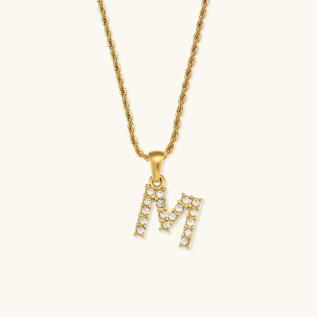 Mimi Femme Necklaces Celina Letter Initial Diamond Necklace