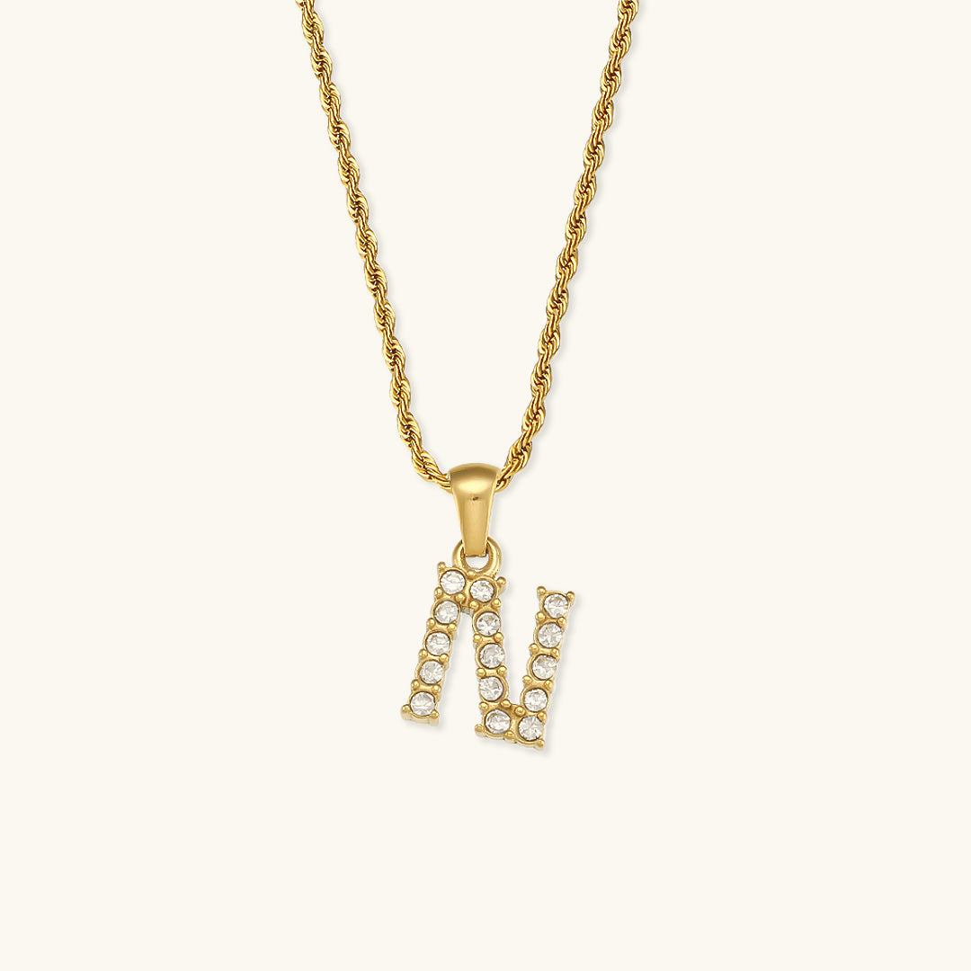 Mimi Femme Necklaces Celina Letter Initial Diamond Necklace