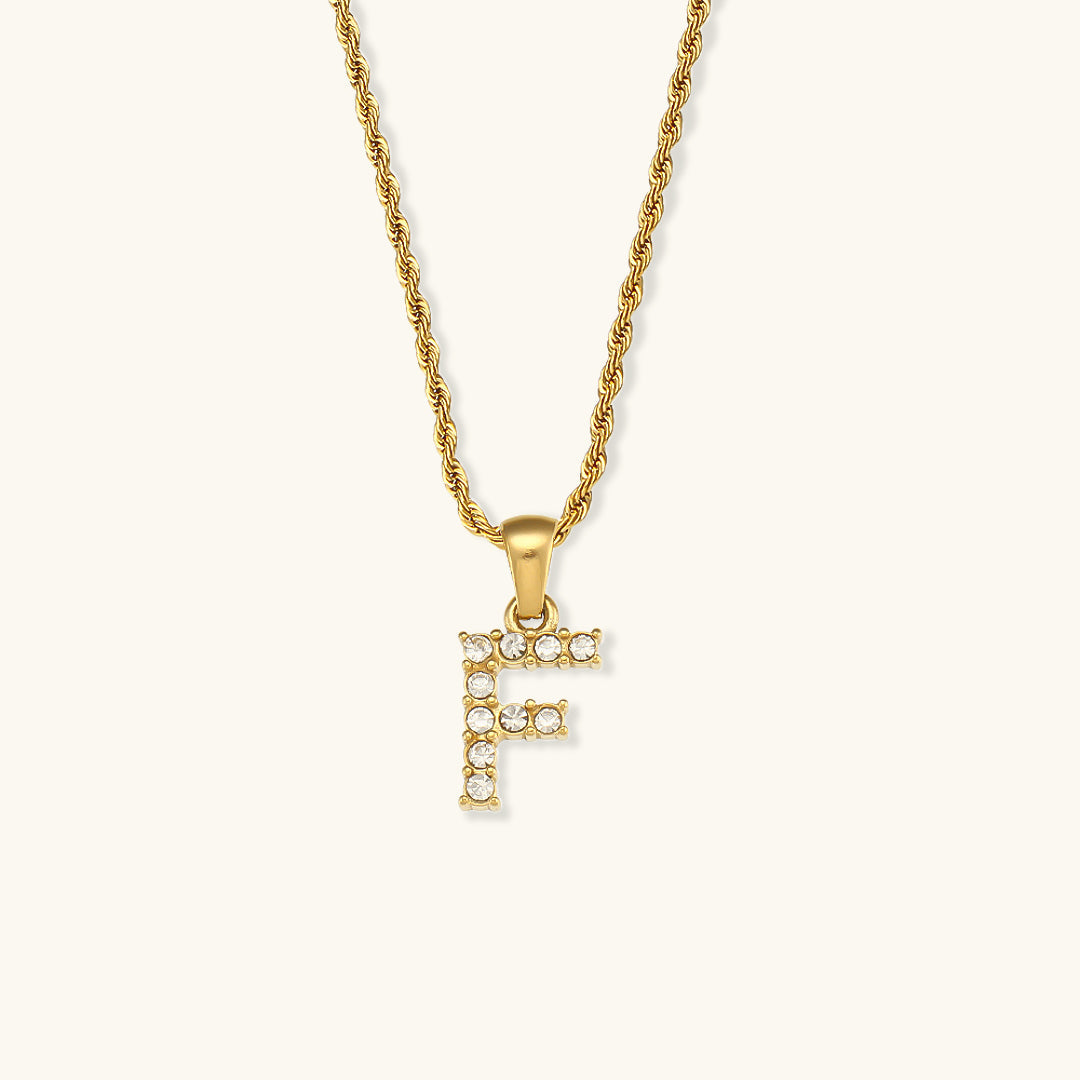 Mimi Femme Necklaces Celina Letter Initial Diamond Necklace