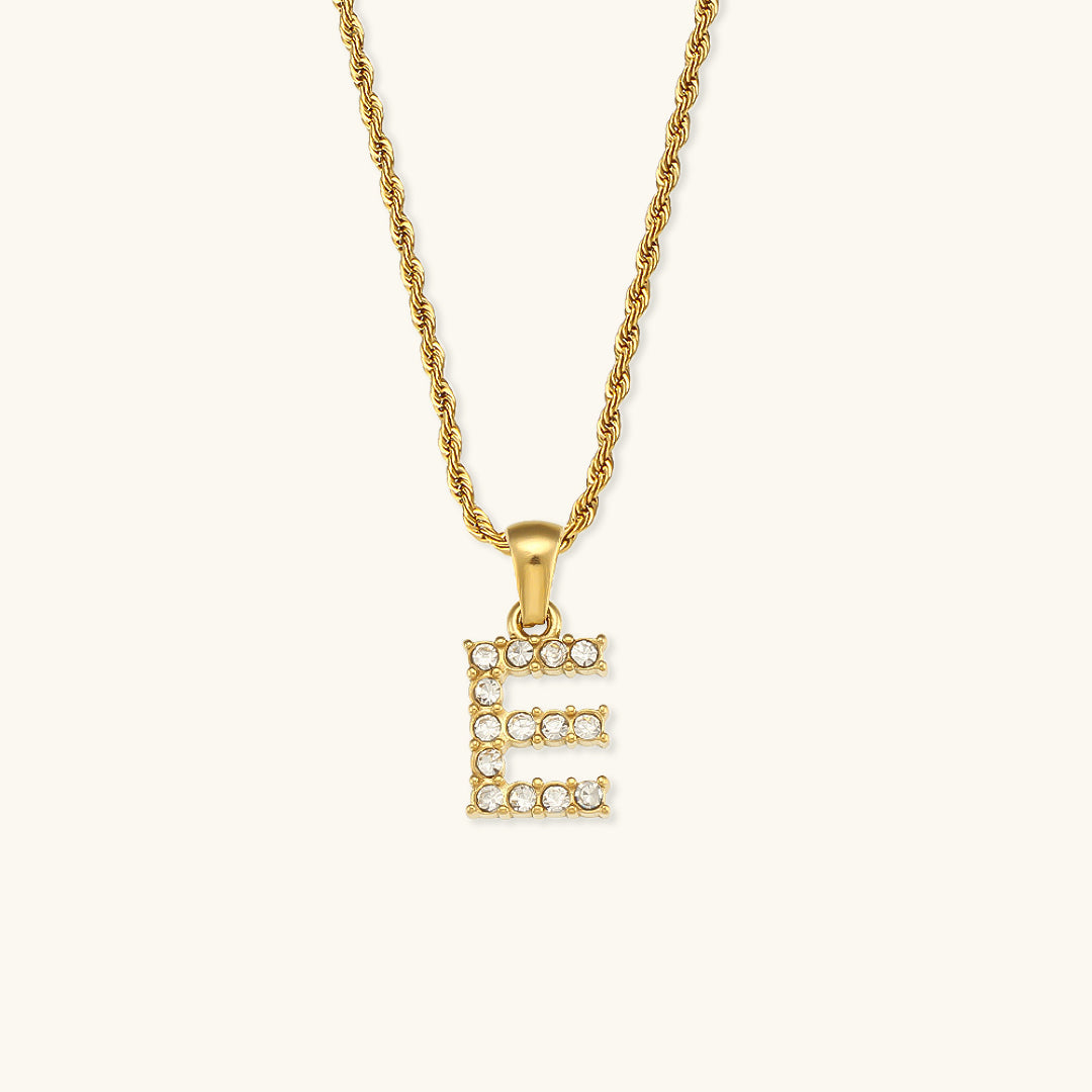 Mimi Femme Necklaces Celina Letter Initial Diamond Necklace