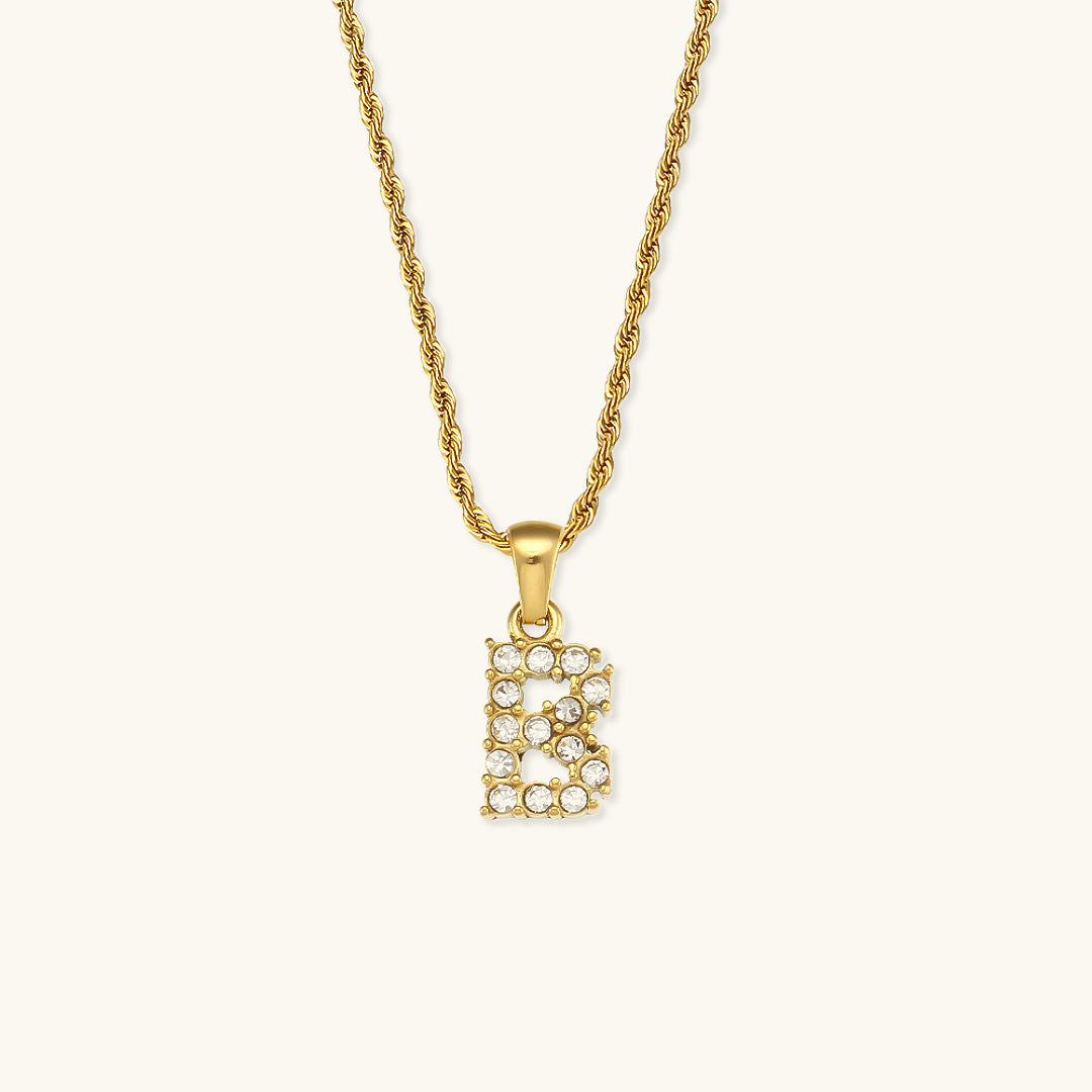 Mimi Femme Necklaces Celina Letter Initial Diamond Necklace