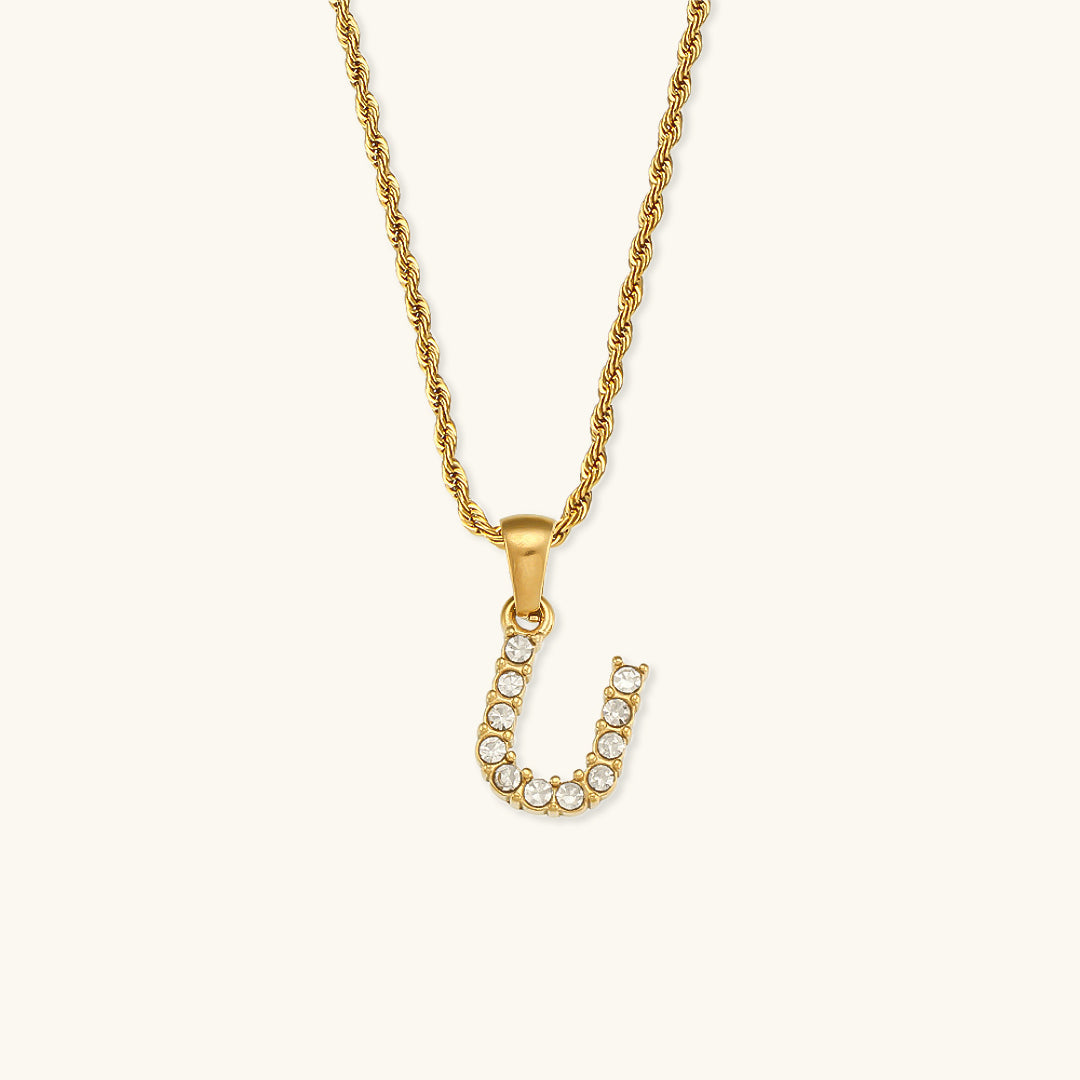 Mimi Femme Necklaces Celina Letter Initial Diamond Necklace