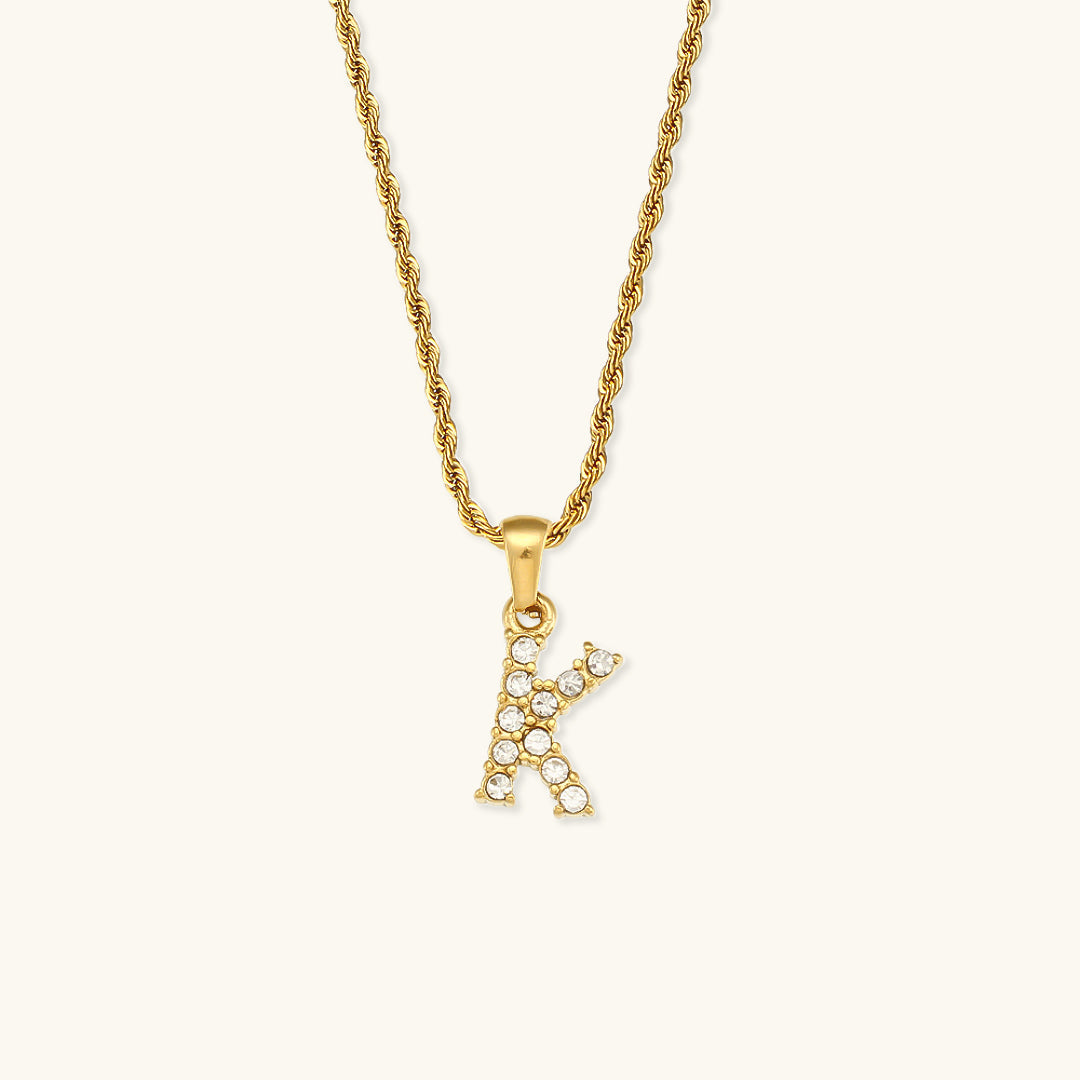 Mimi Femme Necklaces Celina Letter Initial Diamond Necklace