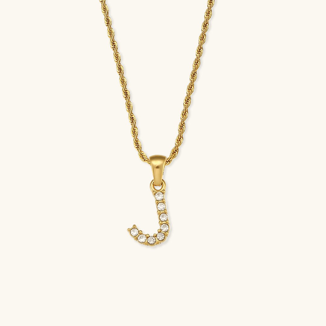 Mimi Femme Necklaces Celina Letter Initial Diamond Necklace