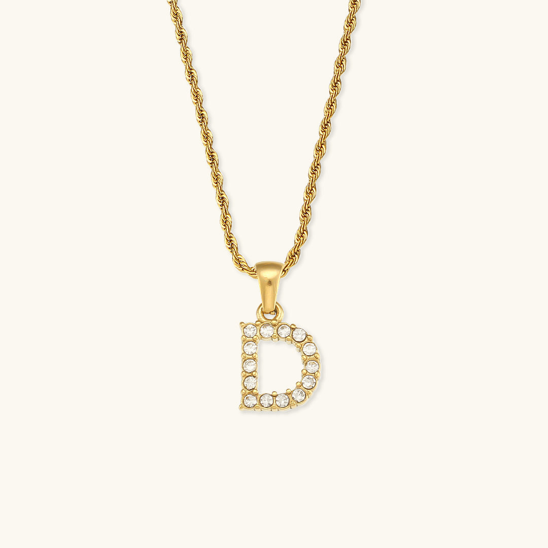 Mimi Femme Necklaces Celina Letter Initial Diamond Necklace