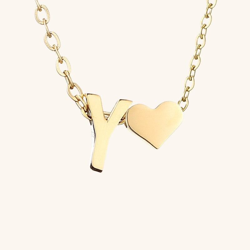 Mimi Femme Necklaces Clarisse Initial Letter Gold Necklace