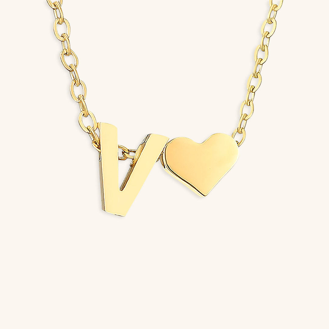 Mimi Femme Necklaces Clarisse Initial Letter Gold Necklace