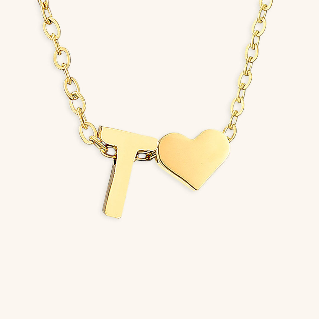 Mimi Femme Necklaces Clarisse Initial Letter Gold Necklace