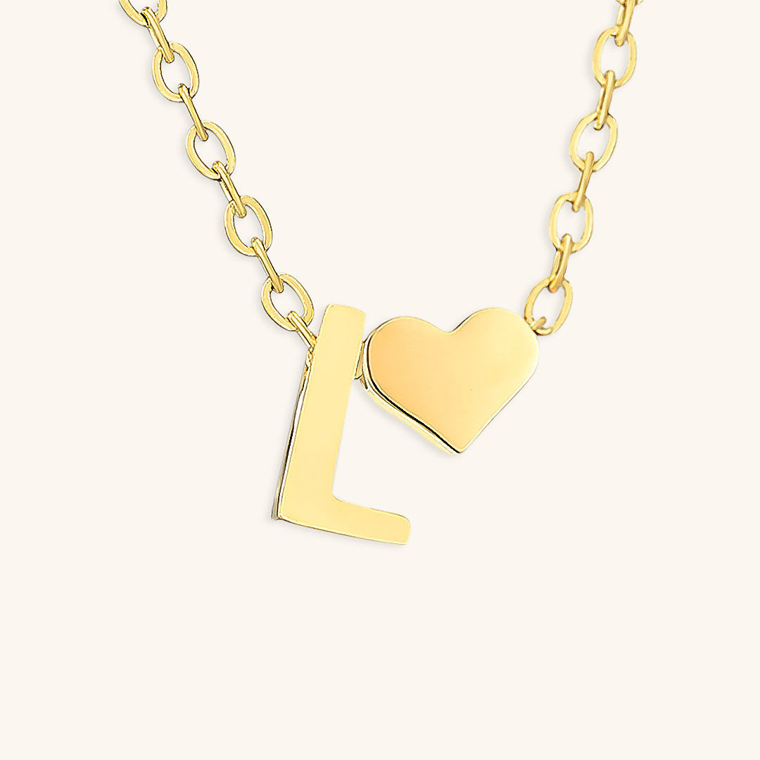 Mimi Femme Necklaces Clarisse Initial Letter Gold Necklace