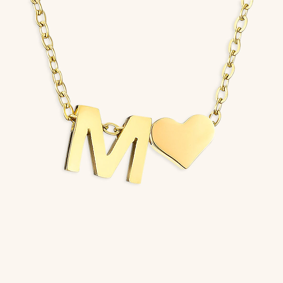 Mimi Femme Necklaces Clarisse Initial Letter Gold Necklace