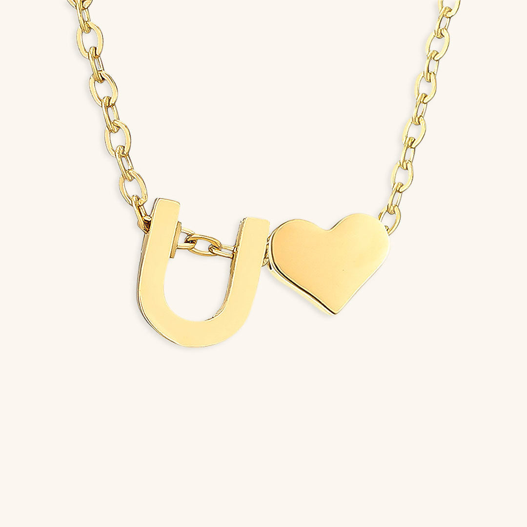 Mimi Femme Necklaces Clarisse Initial Letter Gold Necklace