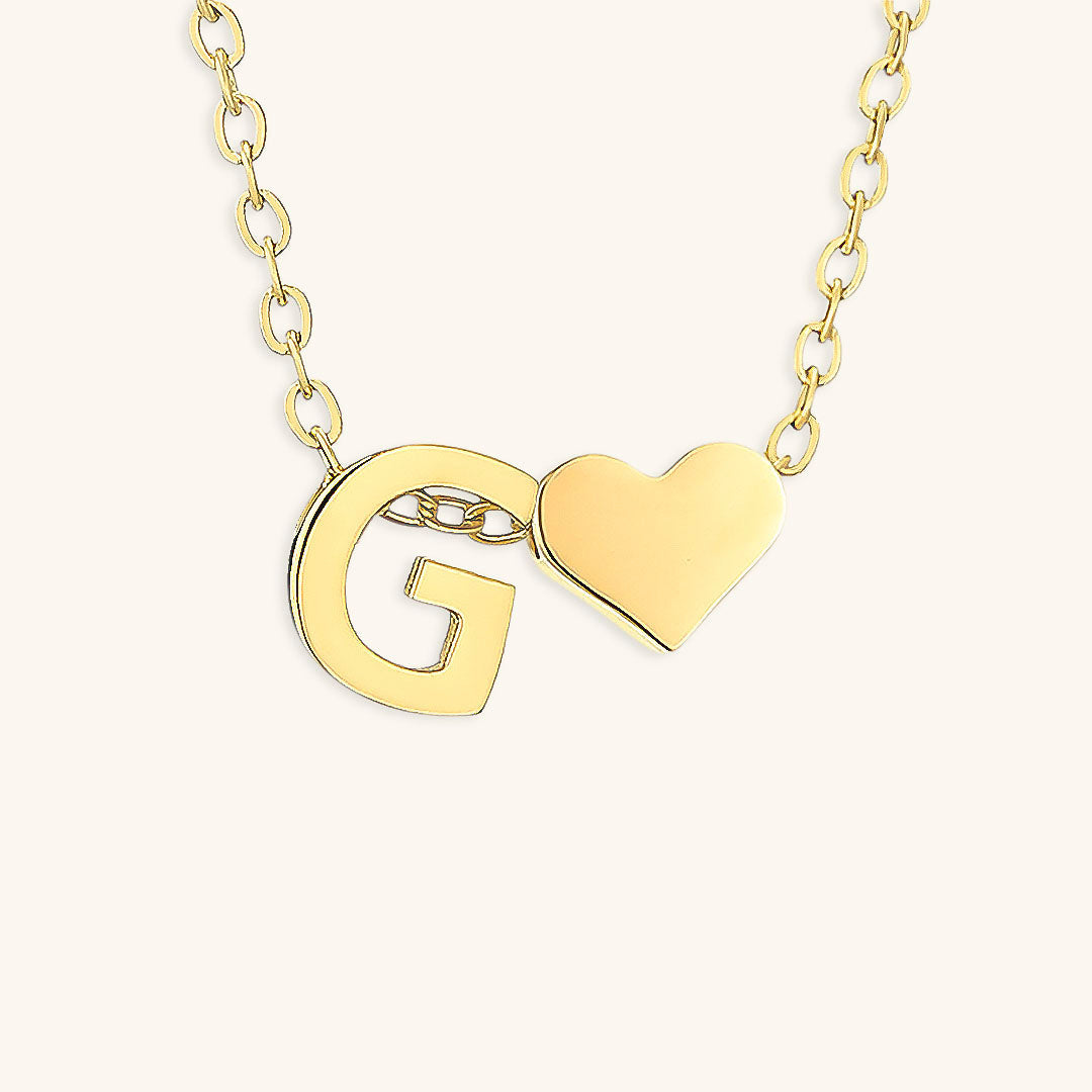 Mimi Femme Necklaces Clarisse Initial Letter Gold Necklace