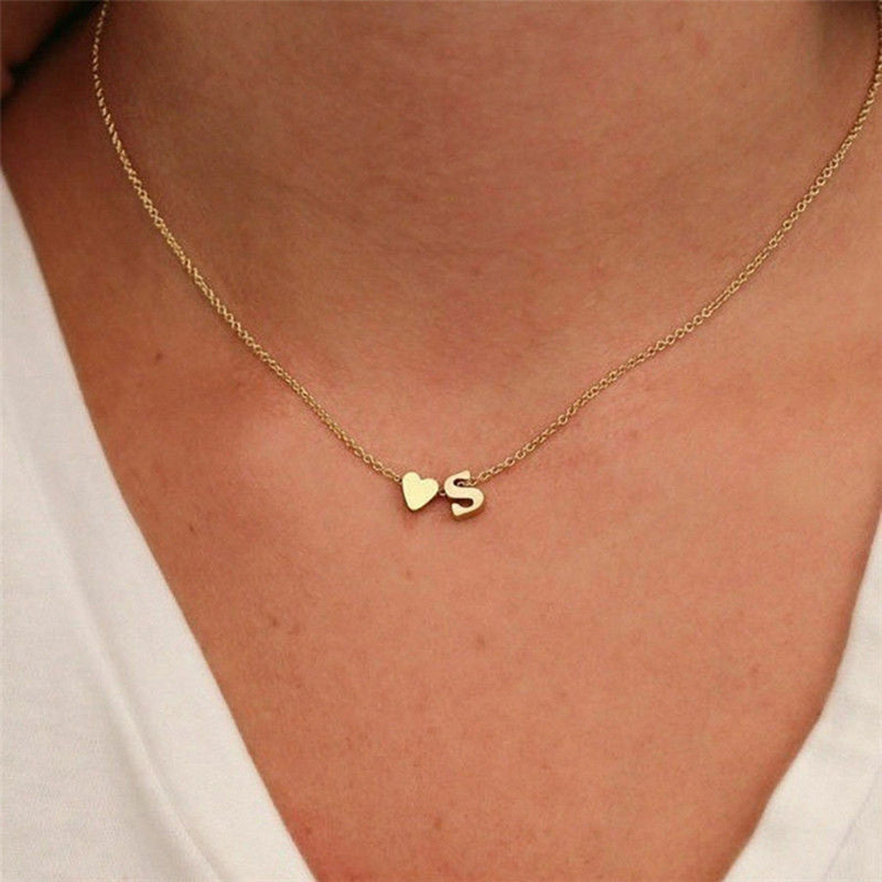 Mimi Femme Necklaces Clarisse Initial Letter Gold Necklace