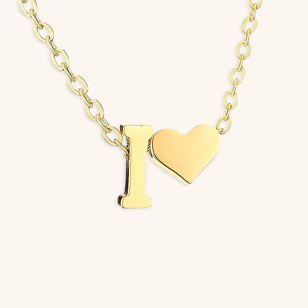 Mimi Femme Necklaces Clarisse Initial Letter Gold Necklace