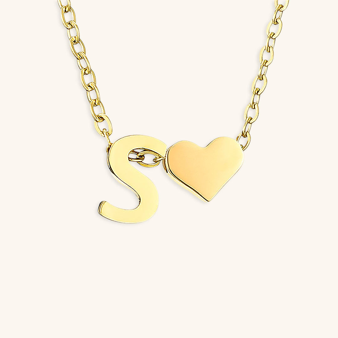 Mimi Femme Necklaces Clarisse Initial Letter Gold Necklace