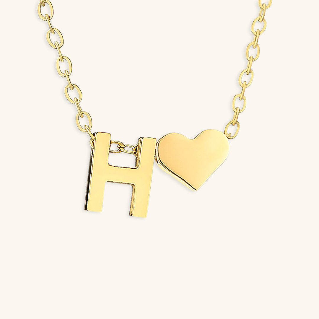 Mimi Femme Necklaces Clarisse Initial Letter Gold Necklace