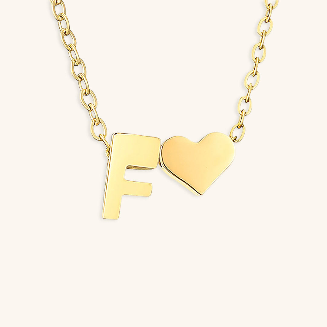 Mimi Femme Necklaces Clarisse Initial Letter Gold Necklace