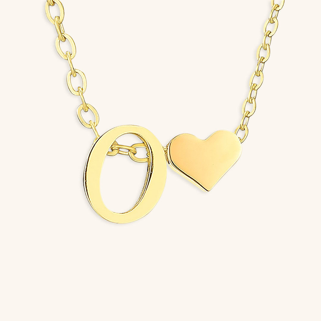 Mimi Femme Necklaces Clarisse Initial Letter Gold Necklace