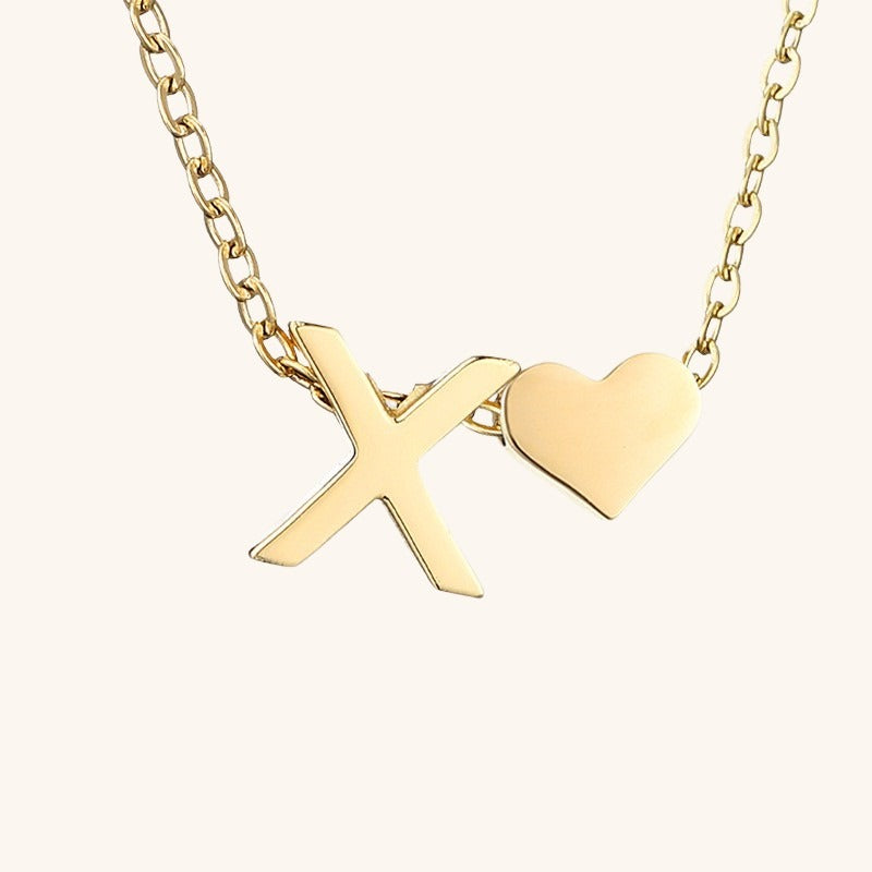 Mimi Femme Necklaces Clarisse Initial Letter Gold Necklace