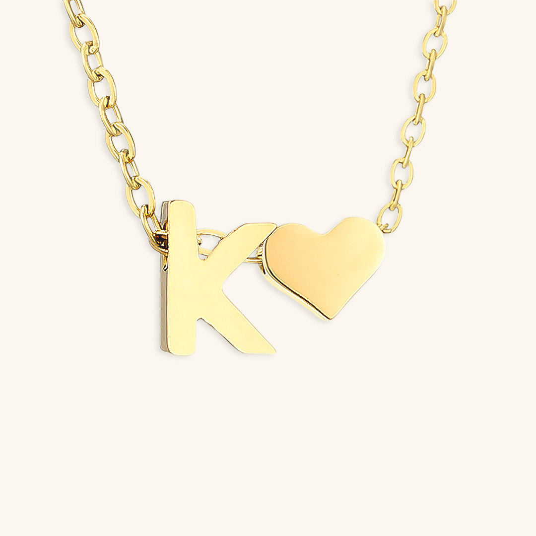 Mimi Femme Necklaces Clarisse Initial Letter Gold Necklace