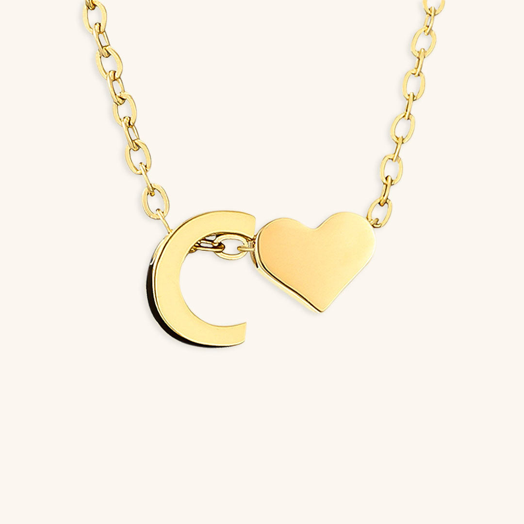 Mimi Femme Necklaces Clarisse Initial Letter Gold Necklace