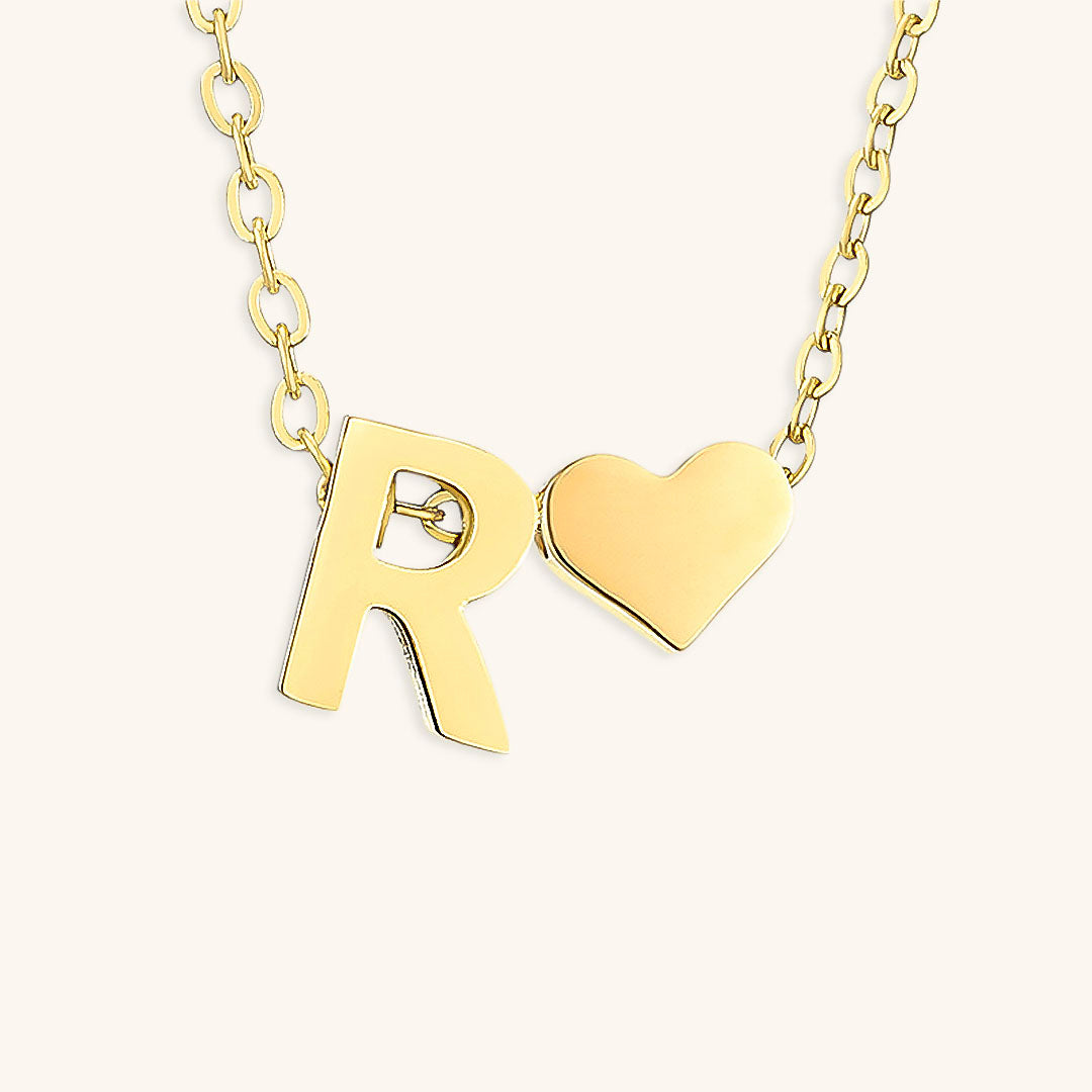 Mimi Femme Necklaces Clarisse Initial Letter Gold Necklace