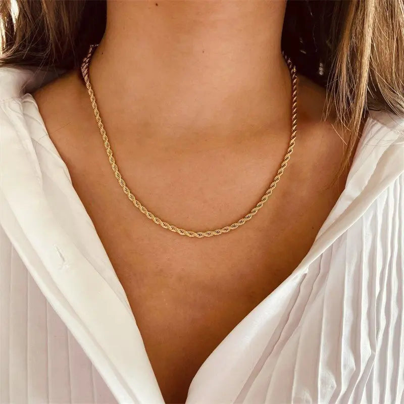 Mimi Femme Necklaces Emera Rope Chain Gold Necklace