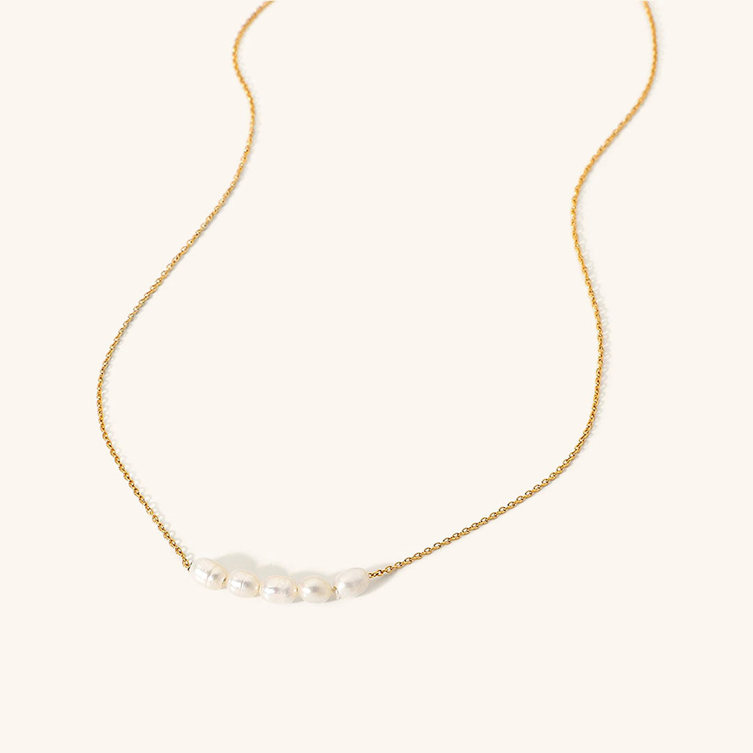 Mimi Femme Necklaces Gabrielle Gold Pearl Necklace