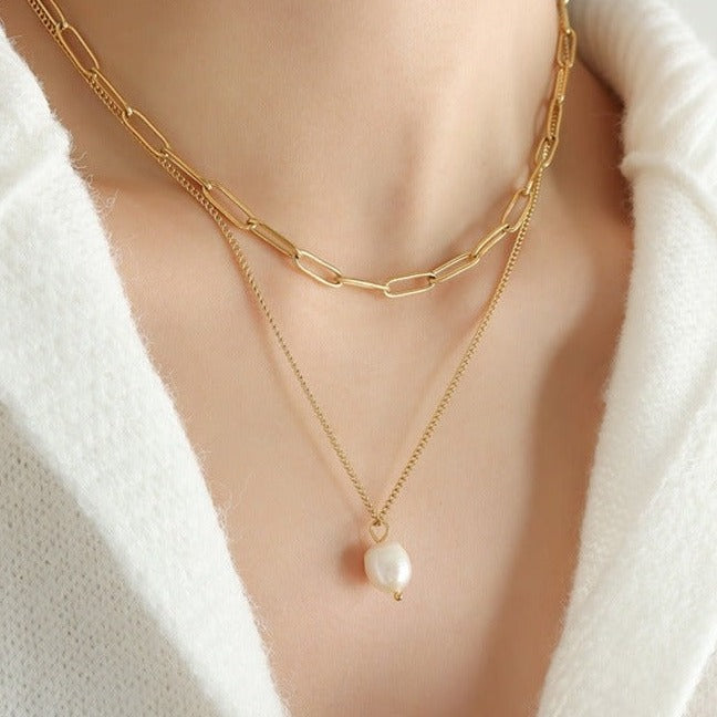 Mimi Femme Necklaces Genevieve Freshwater Pearl Necklace