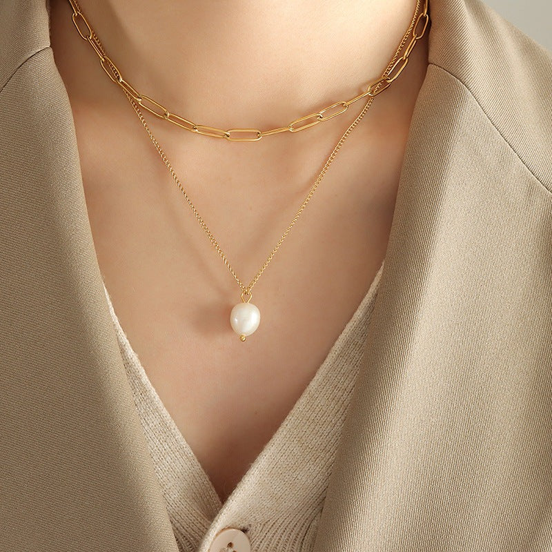 Mimi Femme Necklaces Genevieve Freshwater Pearl Necklace