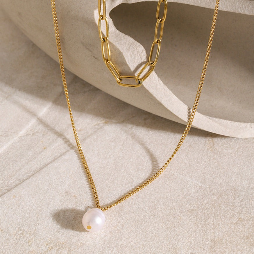 Mimi Femme Necklaces Genevieve Freshwater Pearl Necklace