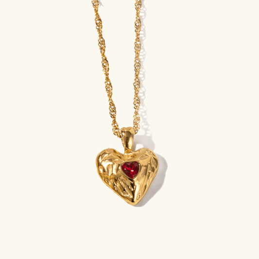 Mimi Femme Necklaces Lucia Gold Heart Necklace