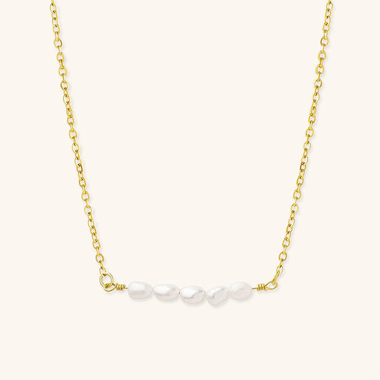 Mimi Femme Necklaces Lucille Freshwater Pearl Gold Necklace