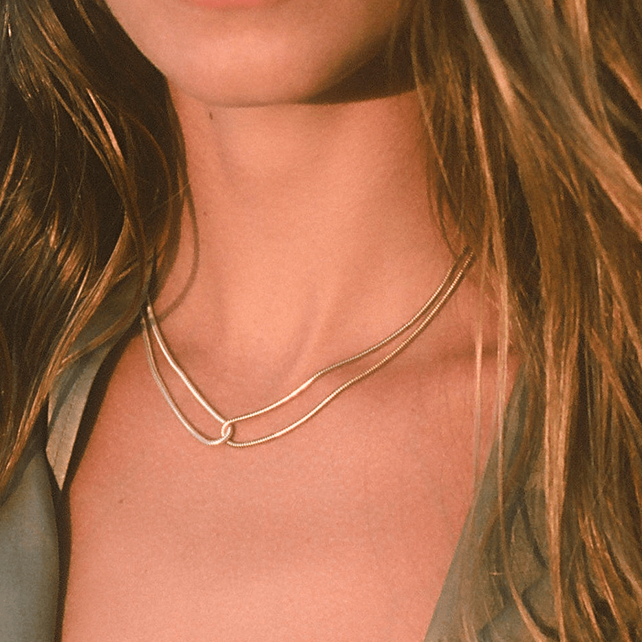 Mimi Femme Necklaces Sabella Two Tone Necklace