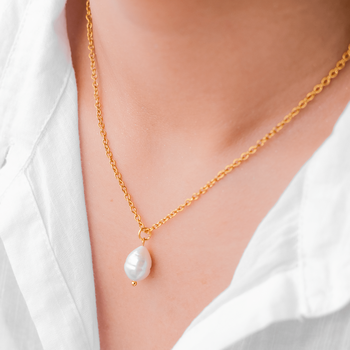 Mimi Femme Necklaces Seren Pearl Necklace